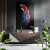 Feather Brushed Aluminum Dibond Wall Art.
